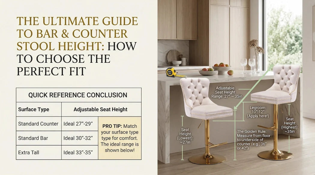 The Ultimate Guide to Bar & Counter Stool Height: How to Choose the Pe ...
