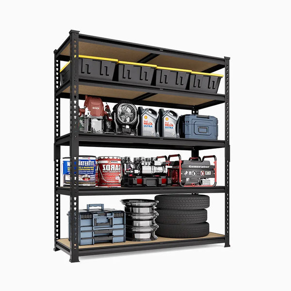 PrimeZone 36"W Heavy Duty Storage Shelves Load 2000 LBS, 36"W x 12"D x 72"H 