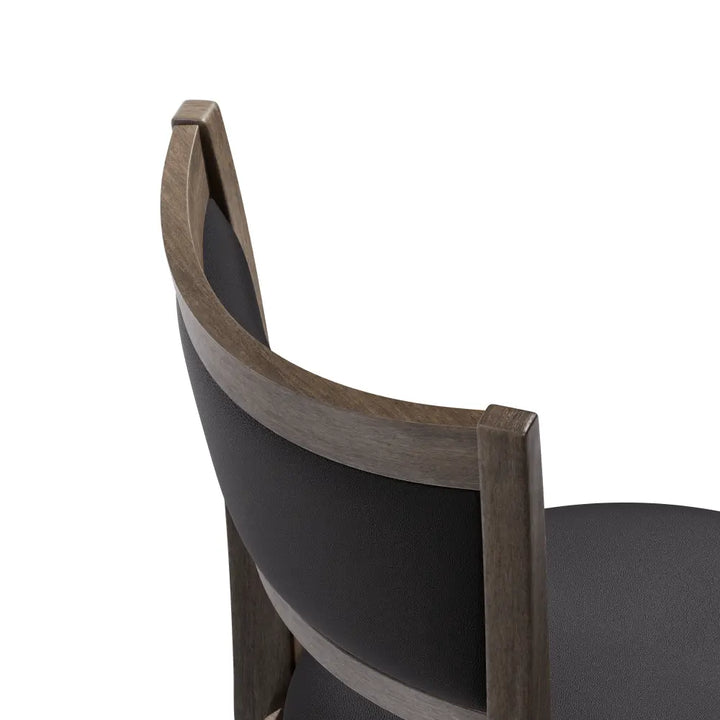 PrimeZone Swivel Bar Stools with Black Faux Leather(Set of 2) 