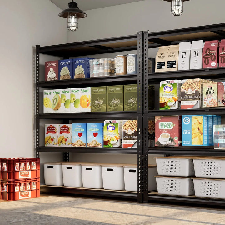 PrimeZone 36"W Heavy Duty Storage Shelves Load 2000 LBS, 36"W x 16"D x 72"H 