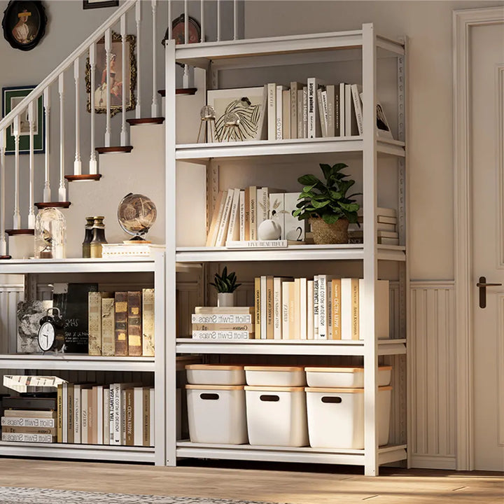 PrimeZone 5 Tier 36"W White Adjustable Metal Shelving 