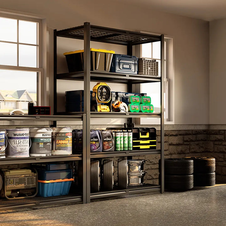 PrimeZone 48"W Metal Wire Garage Shelving Load 2500 LBS 