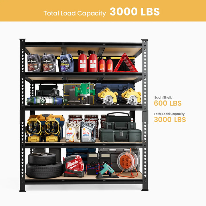 PrimeZone 48"W Heavy Duty Storage Shelves Load 3000 LBS 